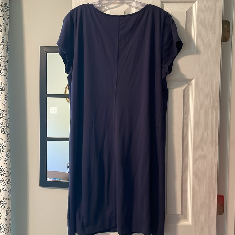 Perfect summer dress! Lilly Pulitzer extra large navy knit, short sleeve dress - Picture 7 of 7